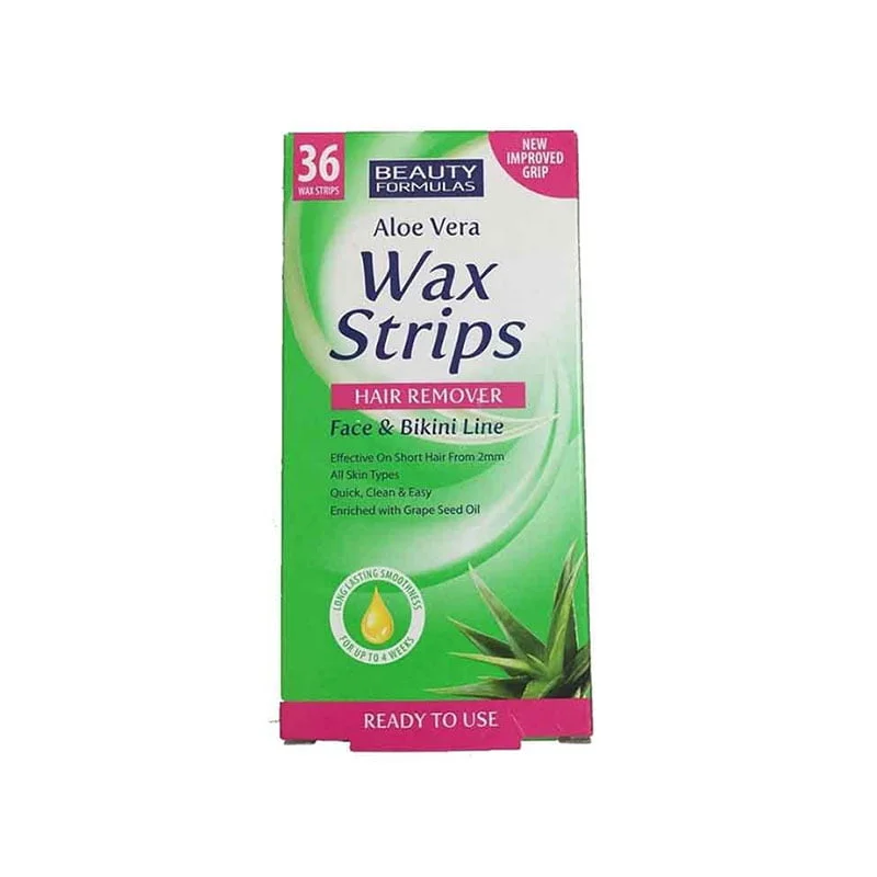 Beauty Formulas Hair Removal Wax Strips – Face & Bikini Line