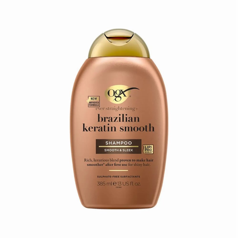 OGX Brazilian Keratin Smooth Shampoo Smooth & Sleek – 385ml