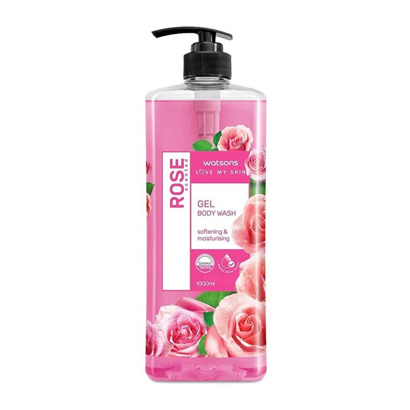 Watsons Rose Softening & Moisturising Gel Body Wash – 1000ml