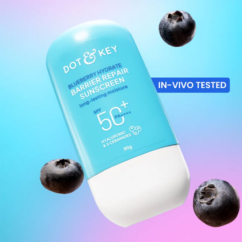 Dot & Key Blueberry Hydrate Barrier Repair Sunscreen SPF 50+ PA++++ 80g