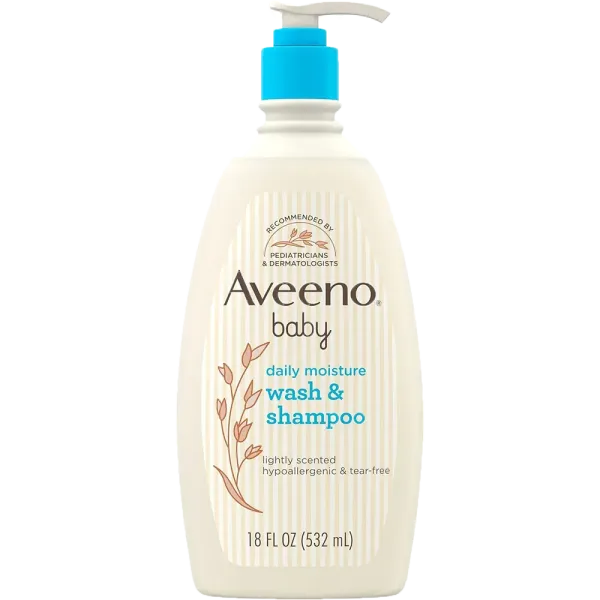 Aveeno Baby Daily Moisture Wash & Shampoo – 532ml